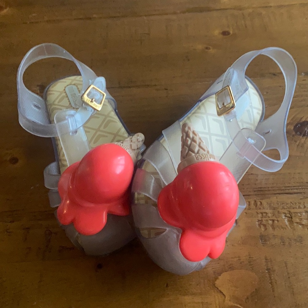 Little Girls Mini Aranha X Clear Ice-Cream Sandals